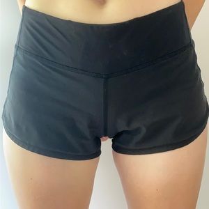 Lululemon black shorts size 4.